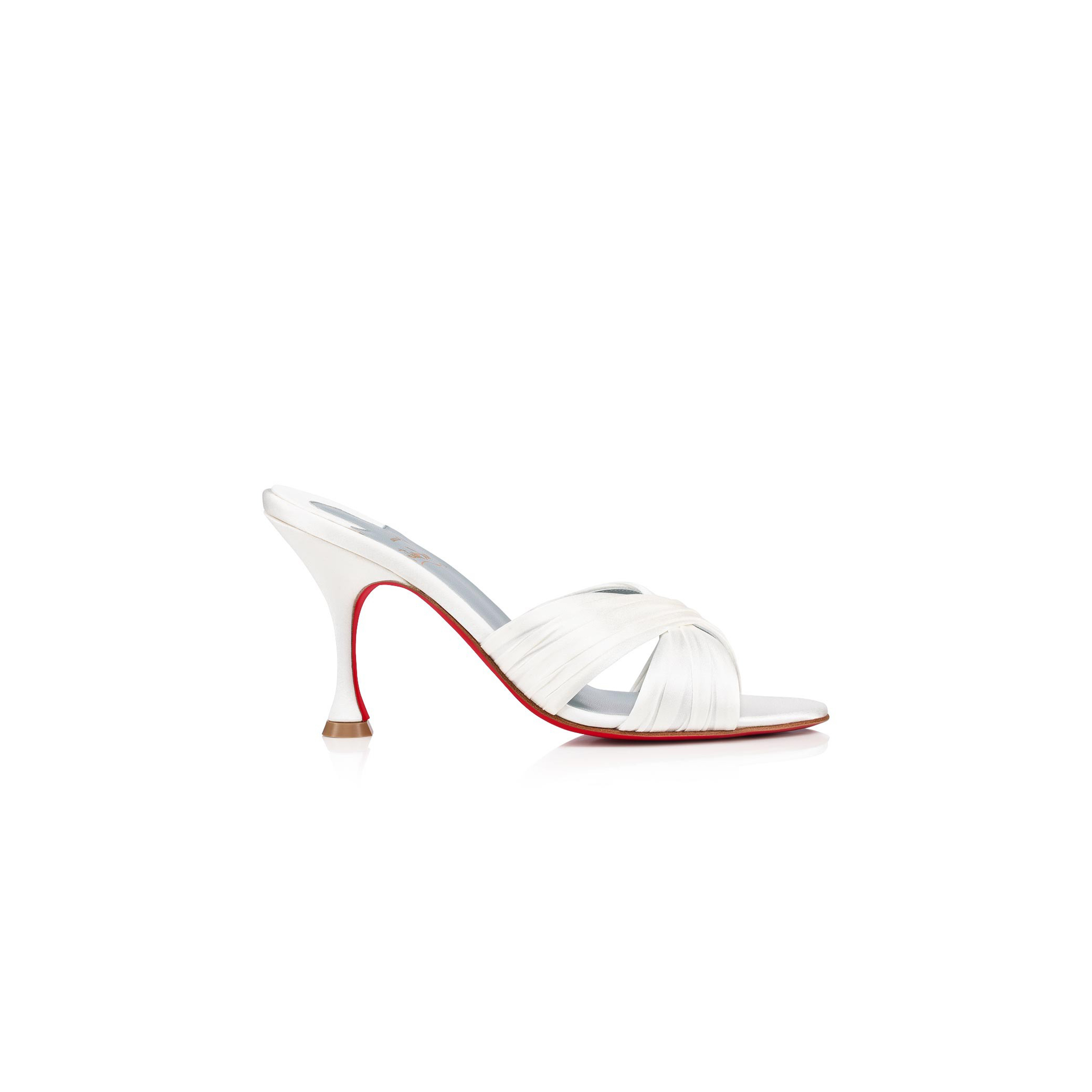 CHRISTIAN LOUBOUTIN NICOL IS BACK 85 MM MULES-CREPE SATIN-OFF WHITE-WOMEN 3200239WH19 CHRISTIAN LOUBOUTIN NICOL IS BACK 85 MM MULES-CREPE SATIN-OFF WHITE-WOMEN 3200239WH19